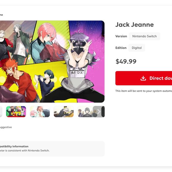 Jack Jeanne, Nintendo Switch Game, Music, Narrative adventure, Simulation - Picture 3 of 3